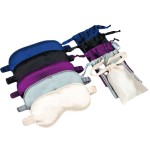 Silk Eye Mask Supplier - Custom Printed Logo 16mm Gift Set Pure Mulberry Silk with Pouch