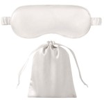 Silk Eye Mask Supplier - Custom Printed Logo 16mm Gift Set Pure Mulberry Silk with Pouch