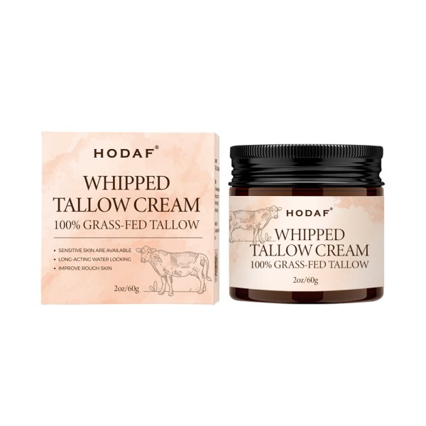Beef Tallow Moisturizer Supplier - 100% Natural Organic Grass-Fed Whipped Tallow Honey Balm for Face Lip