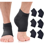 Gel Socks Factory - Gel Heel Crack Socks Mesh Breathable Cotton Socks Heel Protection Half Silicone Heel Covers