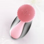 Silicone Brush Factory - Gentle Exfoliation Electric Face Scrubber Magnetic Wireless Rechargeable Silicone Facial Cleansing