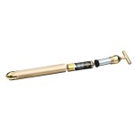 Vibrating Massager Manufacturer - 24K Gold T-Shape Vibrating Facial Massager Skin Care Jade Roller Beauty Bar Tool