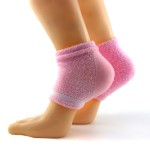 Gel Socks Factory - Gel Heel Crack Socks Mesh Breathable Cotton Socks Heel Protection Half Silicone Heel Covers