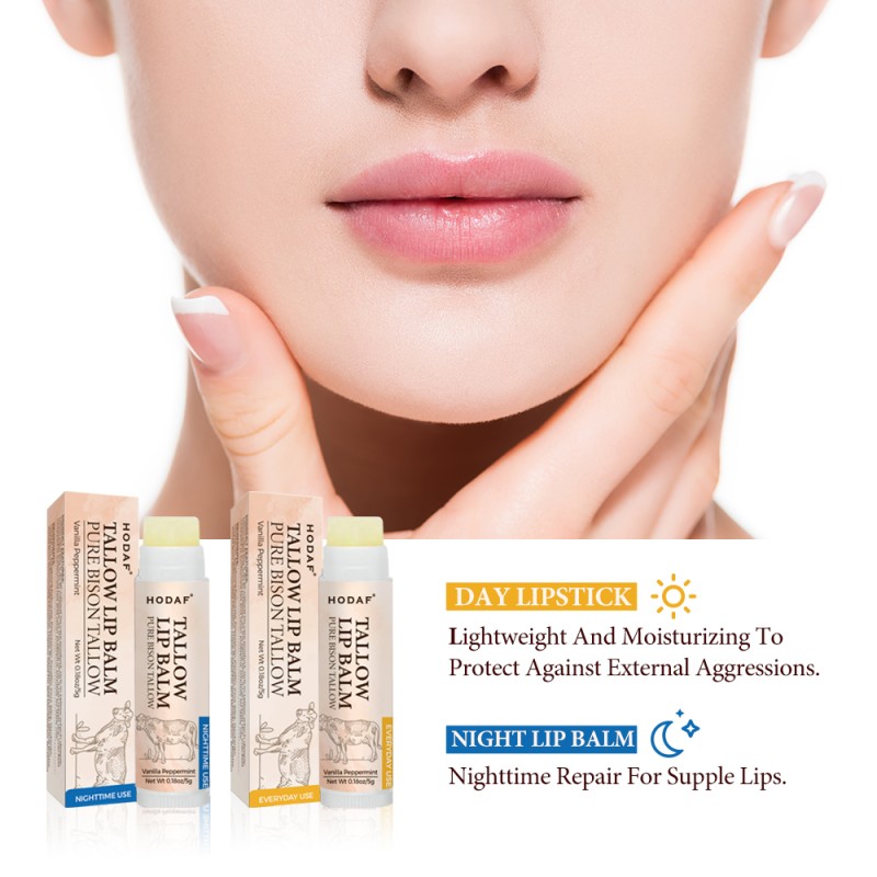 Lip Butter Supplier - Organic Tallow Based Lip Balm Ultra-Nourishing Lip Butter Intensive Lip Repair