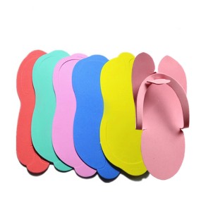 Pedicure Slipper Supplier - High Quality Eva Disposable Foam Spa Flip Flops Sewing Slippers