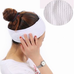 Luxury Spa Headband Supplier - High Quality Elastic White Skin Care Head Bands Wrap