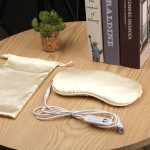 Heating Sleep Mask Supplier - Custom Logo Light Heating Sleep Mask Cooling Gel Shading Heated Silk-Like