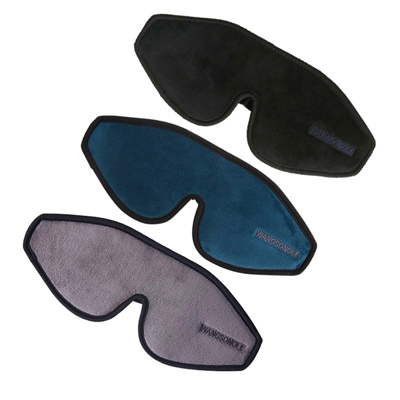 Winter Sleep Mask Supplier - Long Fluffy Winter Sleep Masker Elastic Strap Knit Eye Patch for Contour
