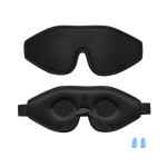 Adjustable Sleep Mask Factory - Luxury Adjustable 3D Eye Sleeping Mask Custom Logo Cotton Blackout Lash Extension