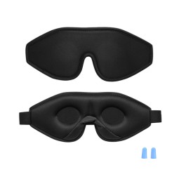 Adjustable Sleep Mask Factory - Luxury Adjustable 3D Eye Sleeping Mask Custom Logo Cotton Blackout Lash Extension