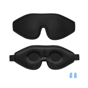 可调节睡眠面具厂家-奢华可调节3D眼睡眠面具定制logo棉质遮光睫毛延长