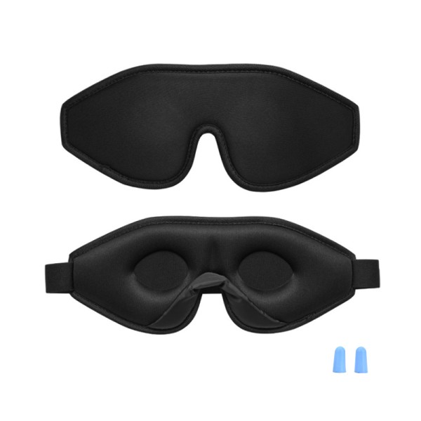 Adjustable Sleep Mask Factory - Luxury Adjustable 3D Eye Sleeping Mask Custom Logo Cotton Blackout Lash Extension