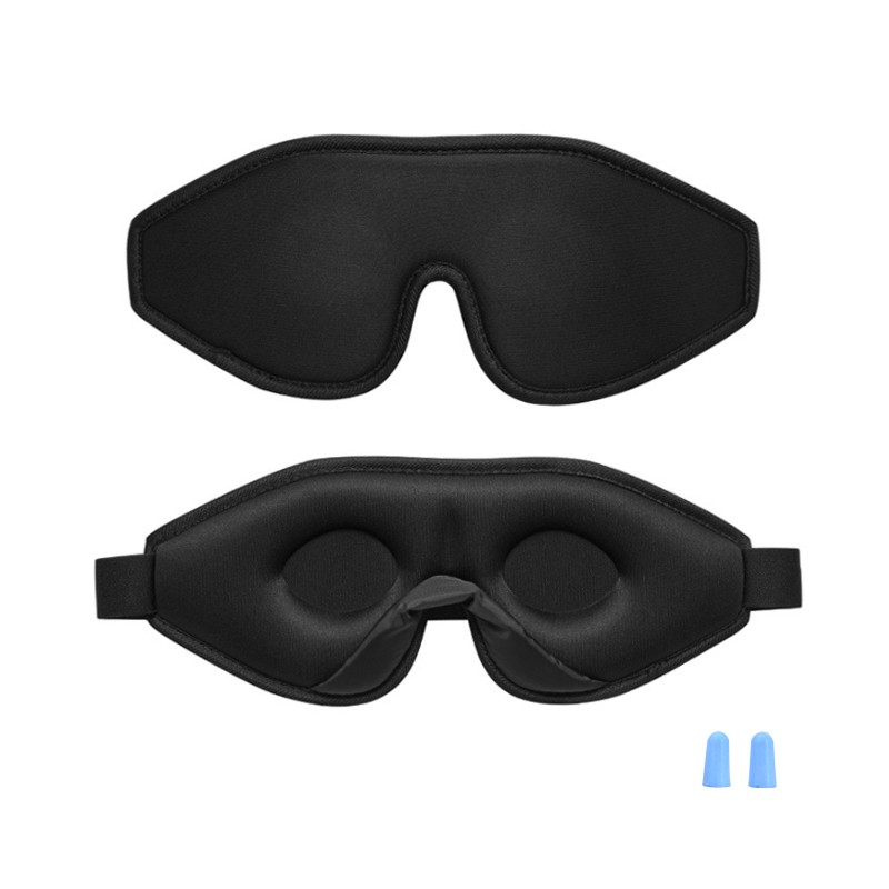 Adjustable Sleep Mask Factory - Luxury Adjustable 3D Eye Sleeping Mask Custom Logo Cotton Blackout Lash Extension