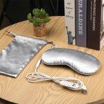 Electric Heated Mask Supplier - New Style Satin Electric Heated Steam Eye Sleep Mask Self-Heating Reusable