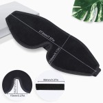 Adult Sleep Patch Manufacturer - Adult 3D Elastic Strap Sleep Patch Mask Black Shading Knit Technics