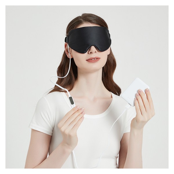 Graphene Sleep Mask Manufacturer - Superior Manufacturer Graphene Heating Sleep Mask Satin Silk Blindfold