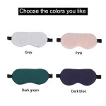 Luxury Satin Mask Factory - Hot Selling Luxury Satin Silk Sleep Mask Imitated Cotton Material Elastic Strap