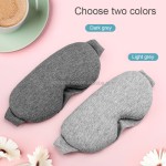 Night Eye Mask Supplier - Soft Comfortable Silk Cotton Elastic Strap Travel Sleeping Mask Knit