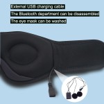 Bluetooth Music Mask Manufacturer - 3D Bluetooth 5.0 Wireless Music Sleeping Eye Mask with HD Speakers Super Soft