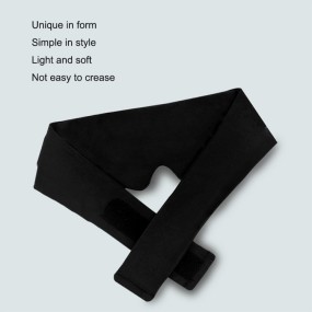 Travel Blindfold Factory - Custom Travel Black Blindfold Sleeping Mask New Style Soft Sleep Patch