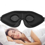 Adult Sleep Patch Manufacturer - Adult 3D Elastic Strap Sleep Patch Mask Black Shading Knit Technics