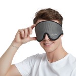 Mens Eye Mask Supplier - Silk Cotton Big Eye Patches Shade Sleeping Eyemask Knit Technics for Men