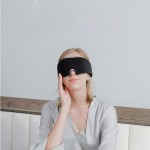 Travel Blindfold Factory - Custom Travel Black Blindfold Sleeping Mask New Style Soft Sleep Patch