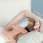 Contour Silk Mask Manufacturer - Custom Luxury Contour Silk Elastic Strap Blackout Sleep Eye Mask with Logo