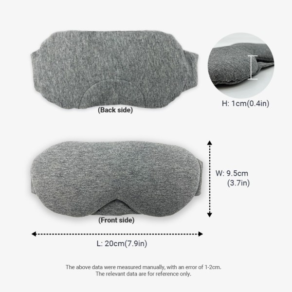Travel Sleep Mask Manufacturer - Custom Logo Soft Cotton Sleep Mask Travel-Friendly Light Shading