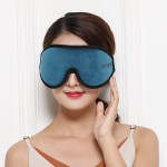Travel Sleep Mask Manufacturer - Shading Eyes Travel Sleep Eye Mask Elastic Customize Logo Label Patch