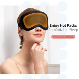 Heating Sleep Mask Supplier - Custom Logo Light Heating Sleep Mask Cooling Gel Shading Heated Silk-Like