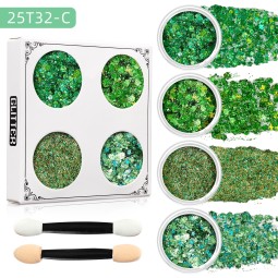 Glitter Gel Factory - Wholesale Professional Luxury Brand Long Lasting 5-color Glitter Gel Eyeshadow Makeup Organic Vegan