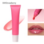 Lip Oil Supplier - Low MOQ Organic Vegan Makeup Flavoring Oil Private Label Long-wear Moisturizing Pink Peach Watermelon