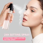 Pink Setting Spray Manufacturer - Waterproof Oil Control Matte Fixing Setting Spray Face Makeup Vegan 100ML Mist Long Lasting