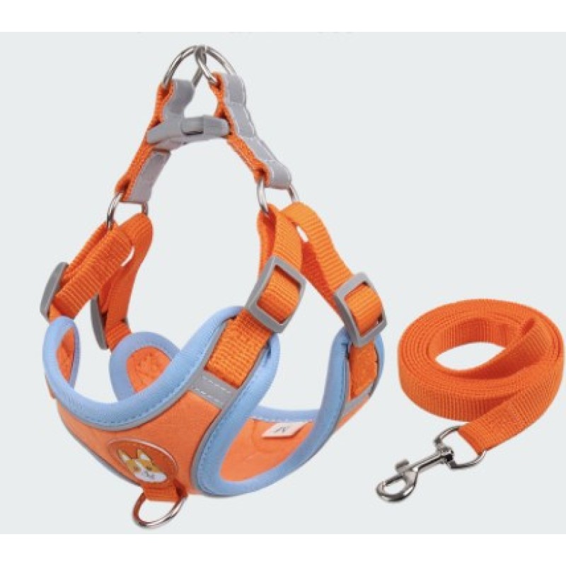 Dog Harness Set Supplier - Reflective Anti Shock Leash Set