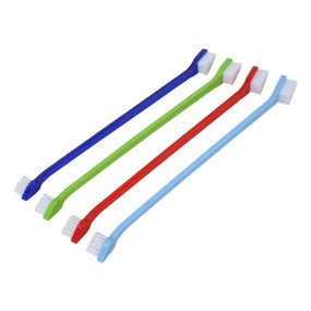 Pet Toothbrush Manufacturer - 2 End Dog Tooth Cleaner with Brush Heads