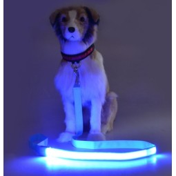 LED狗狗牵引绳厂家-USB充电发光牵绳