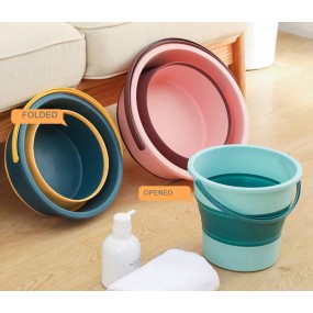 Portable Water Bucket Supplier - Telescopic Pet Travel Pail with Handle