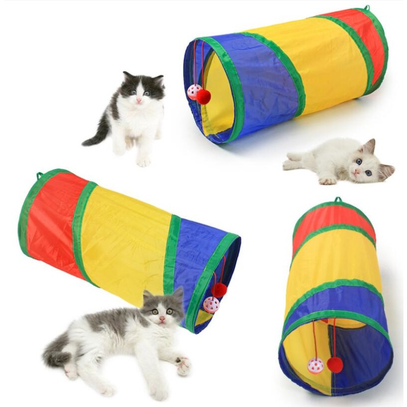 Cat Tunnel Toy Manufacturer - Foldable 3 Way Play Tunnel