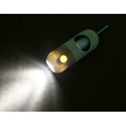 二合一宠物拾便袋分配器厂家-带手电筒夜间遛狗用