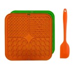 Pet Slow Feeder Mat Supplier - Silicone with Spatula and Suction Cups