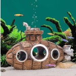 水族箱装饰供应商-潜水艇主题鱼类藏身洞