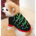 圣诞宠物T恤供应商-骨头图案四季狗狗服装