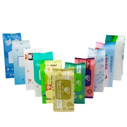包装袋厂家 - 可定制侧褶湿巾袋