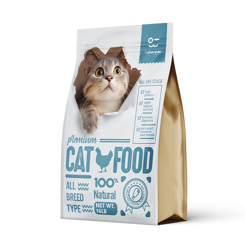 Pet Bag Manufacturer - Custom Flat Bottom Dry Food Bag
