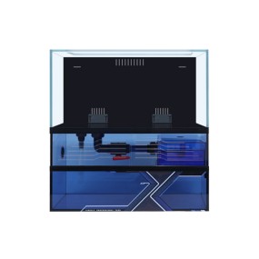 鱼缸厂家-超白玻璃一体化底滤缸