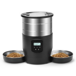 宠物喂食器厂家 - 4.5升不锈钢自动喂食器