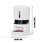 智能宠物喂食器生产厂家 - OEM定制4升WIFI摄像头喂食器
