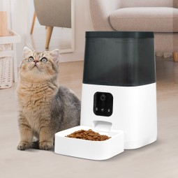 自动猫喂食器生产厂家 - 批发WIFI摄像头喂食器