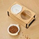 猫喂食器厂家 - 环保抬升双碗